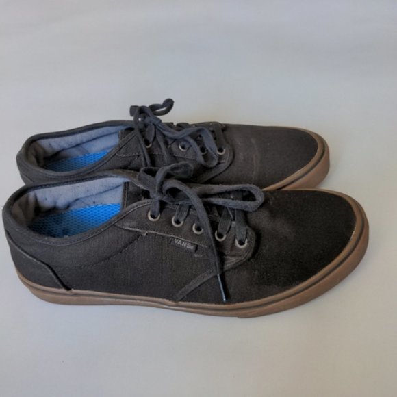 Vans Classic Lace Up Gum Sole Tennis Shoes Black Size 11.5 - Picture 6 of 7